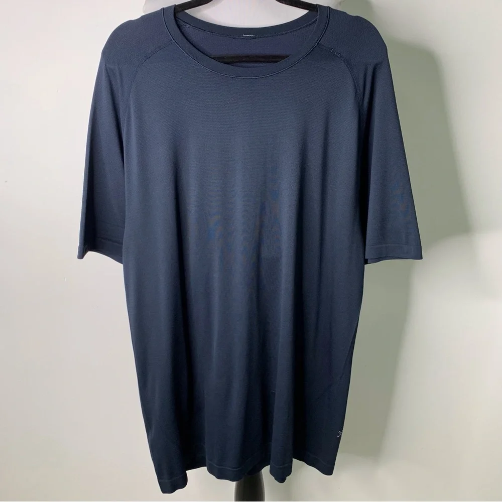 Lululemon Men's Dark Blue Short Sleeve Crew Neck T Shirt Size XXL